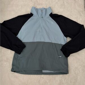The North Face Two-Tone Pullover Jacket in Blue and Gray